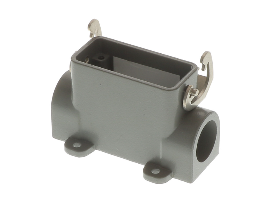 GWconnect STD - Standard, Single Lever Surface Mount Housing, Die-cast Aluminum, with 1 Lever, Size 10A «49x16», M25 Thread, Grey