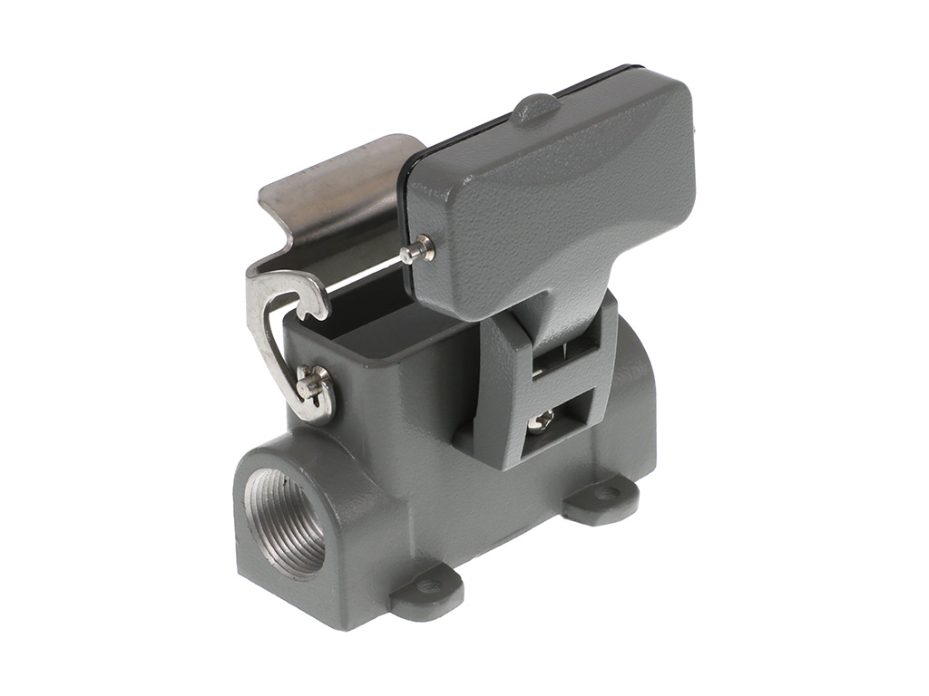 GWconnect STD - Standard, Single Lever Surface Mount Housing, Die-cast Aluminum, with 1 Lever, with Cover, with Gasket, Size 10A «49x16», Pg16x2 Thread, Grey