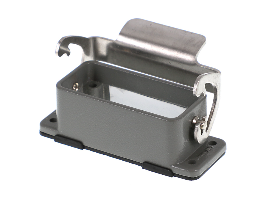 GWconnect STD - Standard, Single Lever Bulkhead Mount Housing, Die-cast Aluminum, with 1 Lever, Size 10A «49x16», Grey