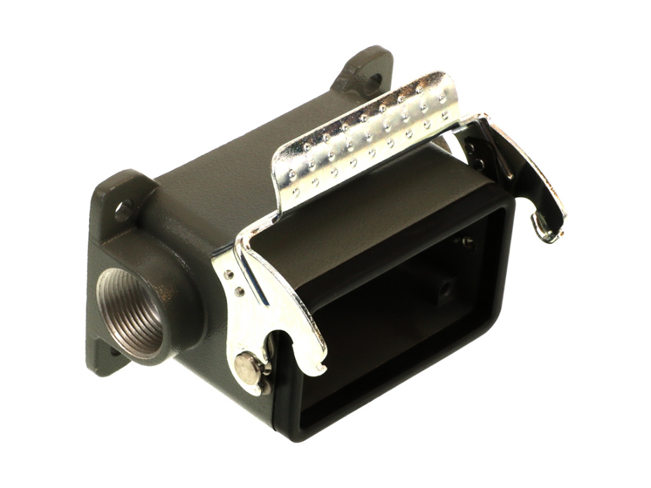 GWconnect STD - Standard, Single Lever Surface Mount Housing, Die-cast Aluminum, with 1 Lever, with Gasket, Size 10B «57x27», Pg16 Thread, Grey