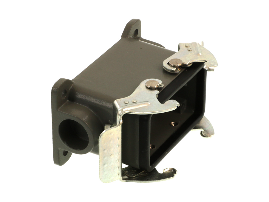 GWconnect STD - Standard, Double Lever Surface Mount Housing, Die-cast Aluminum, with 2 Levers, with Gasket, Size 10B <<57x27>>, Pg16 Thread, Grey