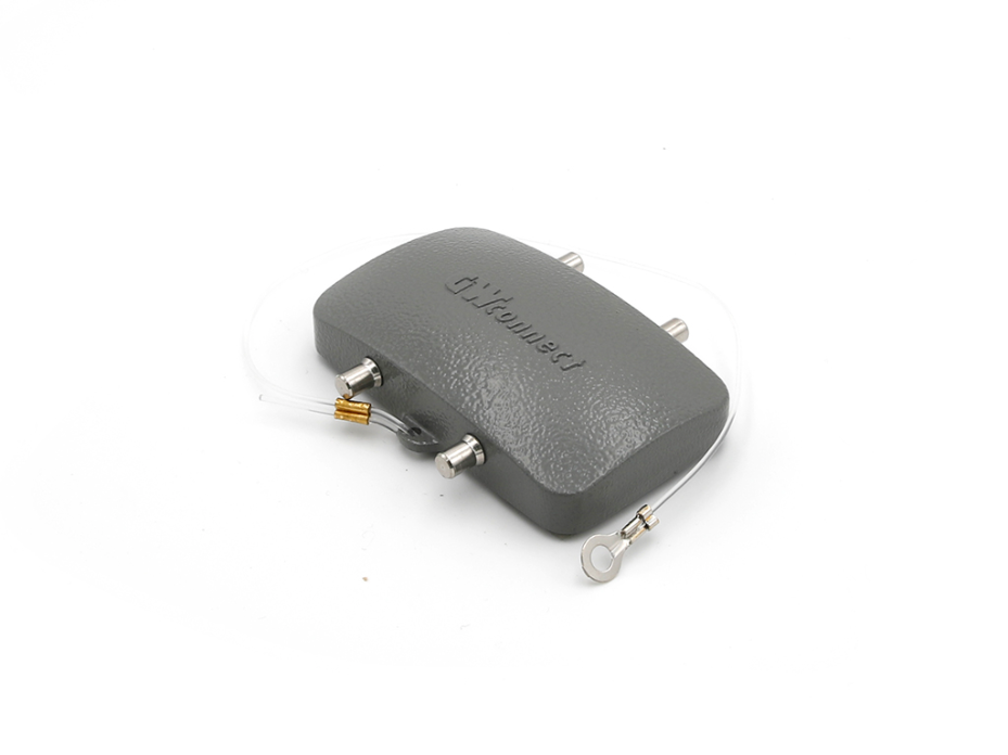 GWconnect STD - Standard, Cover, Die-cast Aluminum, with 4 Pegs, without  Gasket, Size 10B «57x27», Grey
