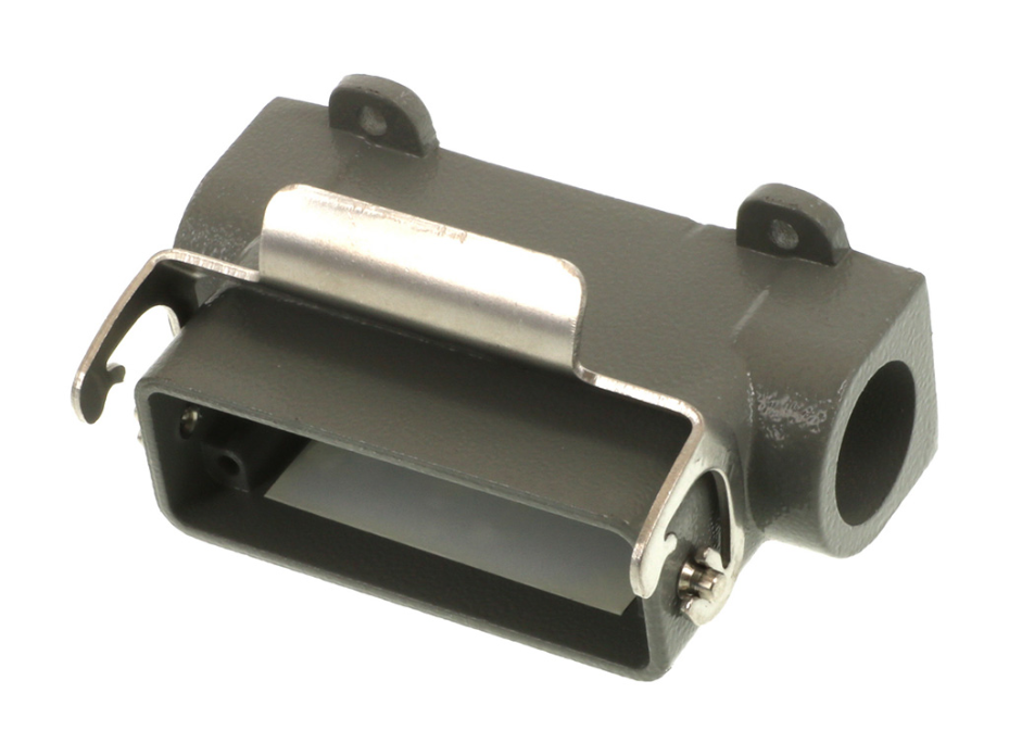 GWconnect STD - Standard, Single Lever Surface Mount Housing, Die-cast Aluminum, with 1 Lever, Size 16A «66x16», M25 Thread, Grey
