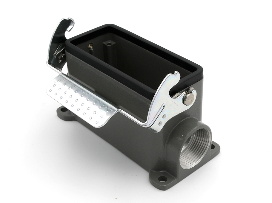 GWconnect STD - Standard, Single Lever Surface Mount Housing, Die-cast Aluminum, with 1 Lever, with Gasket, Size 16B «77x27», Pg21 Thread, Grey