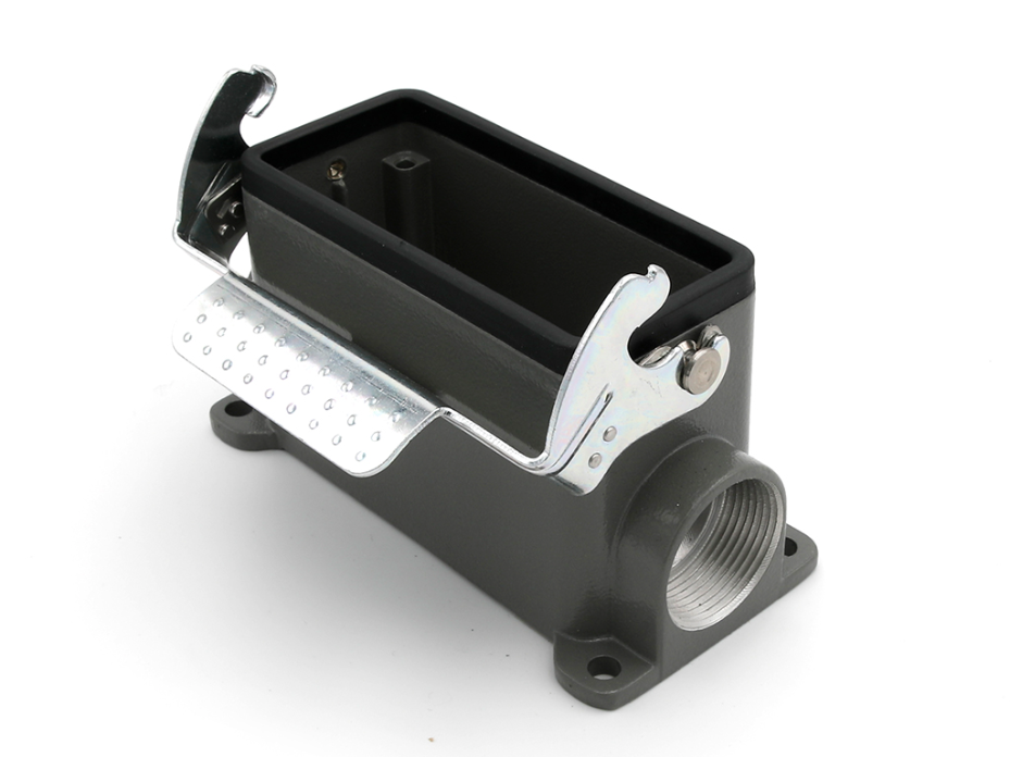 GWconnect STD - Standard, Single Lever Surface Mount Housing, Die-cast Aluminum, with 1 Lever, with Gasket, Size 16B «77x27», M25x2 Thread, Grey