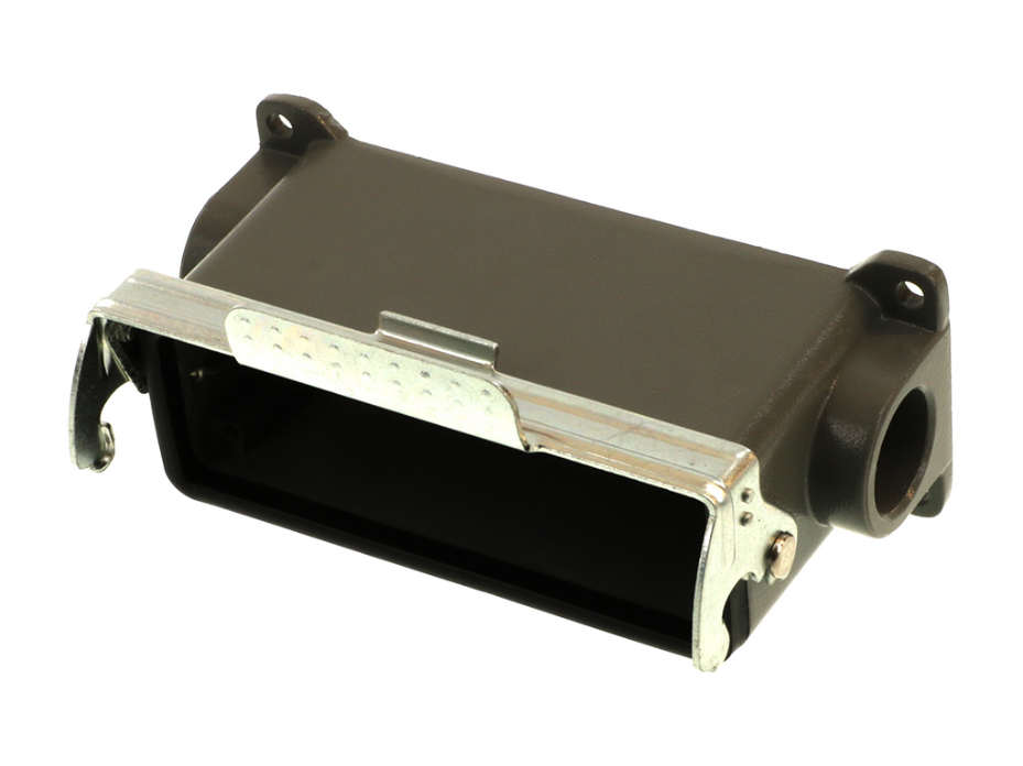 GWconnect STD - Standard, Single Lever Surface Mount Housing, Die-cast Aluminum, with 1 Lever, with Gasket, Size 24B «104x27», M25 Thread, Grey
