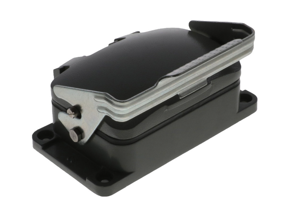 GWconnect STD - Standard, Single Lever Bulkhead Mount Housing, Die-castAluminum, with 1 Lever, with Cover, with Gasket, Size 48B «104x62», Grey