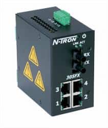 Switch Ethernet industriel non géré 305FX, ST 2 km