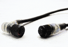 Micro-Change (M12) Single-Ended Cordset, 3 Poles, Female (90°) to Pigtail with PNP LED Sensors, 22 AWG, PVC Cable, 5.0m (16.40') Length