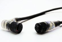 Micro-Change (M12) Single-Ended Cordset, 3 Poles, Female (90°) to Pigtail with PNP Sensors, 0.34mm² PUR LSOH Cable 2.0m (6.56') Length
