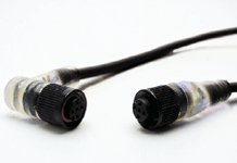 Micro-Change (M12) Single-Ended Cordset, 3 Poles, Female (90°) to Pigtail with PNP LED Sensors, 0.34mm² PUR LSOH Cable5.0m (16.40') Length
