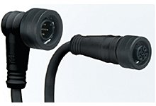 Ultra-Lock (M12) Double-Ended Cordset, 4 Poles, Female (90°) to Male (90°), 22 AWG, PVC Cable, 1.0m (3.28') Length
