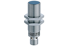 Contrinex Inductive Sensor, M18 Housing, 12mm Operating Distance, Quasi-embeddable, PNP, NO, 4-pin M12 Connector, 63.5mm Housing Length