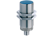 Contrinex Inductive Sensor, M30 Housing, 22mm Operating Distance, Quasi-embeddable, NPN, NC, 4-pin M12 Connector, 73.5mm Housing Length