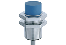 Contrinex Inductive Sensor, M18 Housing, 20mm Operating Distance, Non-embeddable, PNP, NC, 2m 3-wire PVC Cable, 36mm Housing Length