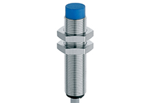 Contrinex Inductive Sensor, M12 Housing, 4mm Operating Distance, Non-embeddable, PNP, NC, 2m 3-wire PVC Cable, 50mm Housing Length