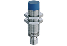 Contrinex Inductive Sensor, M18 Housing, 8mm Operating Distance, Non-embeddable, NPN, NO, 4-pin M12 Connector, 63.5mm Housing Length