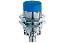 Contrinex Inductive Sensor, M30 Housing, 15mm Operating Distance, Non-embeddable, PNP, NC, 4-pin M12 Connector, 63.5mm Housing Length