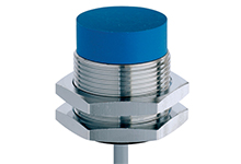 Contrinex Inductive Sensor, M30 Housing, 15mm Operating Distance, Non-embeddable, PNP, NC, 2m 3-wire PVC Cable, 35mm Housing Length