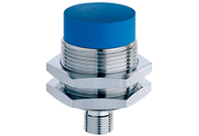 Contrinex Inductive Sensor, M30 Housing, 15mm Operating Distance, Non-embeddable, NPN, NC, 4-pin M12 Connector, 48.5mm Housing Length