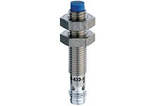 Contrinex Inductive Sensor, M8 Housing, 4mm Operating Distance, Non-embeddable, PNP, NO, 3-pin M8 Connector, 45mm Housing Length