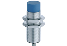 Contrinex Inductive Sensor, M18 Housing, 12mm Operating Distance, Non-embeddable, PNP, NC, 2m 3-wire PVC Cable, 50mm Housing Length