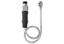 Contrinex Inductive Sensor, M4 Short Housing, 1mm Operating Distance, Embeddable, NPN, NO, 0.2m 3-wire PUR Cable, 3-pin M8 Connector, 12mm Housing Length