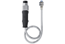 Contrinex Inductive Sensor, M4 Short Housing, 1mm Operating Distance, Embeddable, PNP, NO, 0.2m 3-wire PUR Cable, 3-pin M8 Connector, 12mm Housing Length