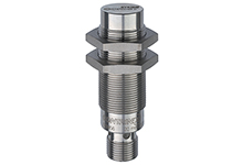 Contrinex Inductive Sensor, M18 Fully Stainless Steel, 20mm Operating Distance, Non-embeddable, PNP, NC, 4-pin M12 Connector, 63.5mm Housing Length