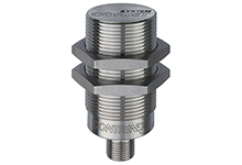 Contrinex Inductive Sensor, M30 Fully Stainless Steel, 20mm Operating Distance, Embeddable, NPN, NO, 4-pin M12 Connector, 63.5mm Housing Length