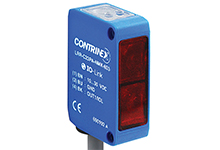 Contrinex Photoelectric Sensor, C23 (20 x 30mm) Housing, Through-Beam (Emitter), 0.2m 3-wire PVC Cable, 3-pin M8 Connector