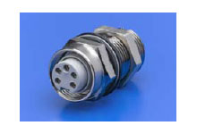 Mini-Change Receptacle 3 Pole, Male (Straight) to Female (Straight) Pass-Thru, 0.049m (1.94") Length