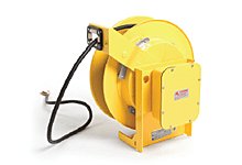 Woodhead POW-R-MITE Heavy Duty Cable Reel with Retraction Weight of 4lbs., 16/4 SOW, 21.34m (70.0') Cord Length with Flying Leads