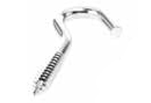 Bus-Drop Grip Support Hook, Galvanized Steel