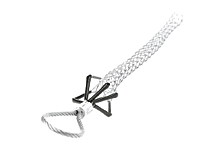 Junior Duty Wire Mesh Pulling Grip, Single Weave, Flexible Eye, Mesh Length 0.305m (12.00"), Approximate Break Strength 1859.73kg (4100 lbs)
