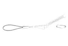 Medium Duty Wire Mesh Slack Grip Cable, Split Lace, Double Weave, Offset  Eye, Medium Mesh Length 0.508m (20.00"), Approximate Break Strength 3311.22kg (7300 lbs)