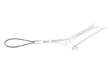 Medium Duty Wire Mesh Slack Grip Cable, Split Rod, Single Weave, Offset Eye, Medium Mesh Length 0.432m (17.00"), Approximate Break Strength 3492.66kg (7700 lbs)