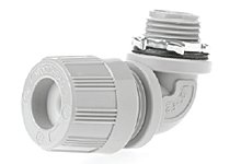MAX-LOC Strain Relief Cord-Sealing Grip, 3/4" NPT, 90° Angle Male with O-Ring, Cable Diameter 11.10-14.27mm (.437-.562")