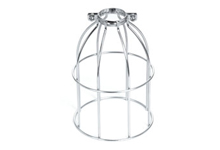 Incandescant Stringlight Construction Guard 1-1/2 Neck Zinc Plated, Short, Narrow Profile