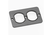 Super-Safeway Multiple Outlet Coverplate, Duplex, Black