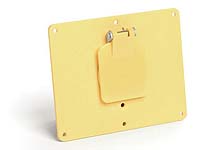Super-Safeway Multiple Outlet Coverplate, (1) Single Receptacle 43.69mm Hole Diameter 30A Locking with Flip Lids