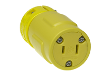 Super-Safeway Connector, 2 Pole/2 Wire, NEMA 1-15, 125V