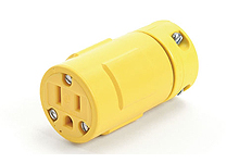 Super-Safeway Connector, 2 Pole/3 Wire, NEMA 5-15, 125V