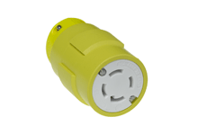 Super-Safeway Connector with Locking Blade, 3 Pole/4 Wire, NEMA L16-30, 3ø 480V