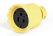 Super-Safeway Connector, 2 Pole/3 Wire, NEMA 6-50, 250V