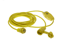 Watertite Extreme Cordset 12 Gauge SJOW, 2 Pole/3 Wire, Cordset Length 30.48m (100.0'), NEMA 5-15, 125V, Inline GFCI
