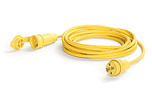 Watertite Extreme Cordset, 10 Gauge SOOW, 3 Pole/4 Wire, Cordset, Length  30.48m (100.0'), NEMA L14-30, 125V/250V