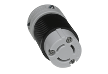 Safeway Connector with Locking Blade, 3 Pole/3 Wire, Non-NEMA, 15A/125V,  10A/250V