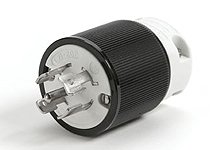 Safeway Plug with Locking Blade, 4 Pole/5 Wire, NEMA L23-20, 3ø 600V, Yellow