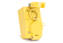 Watertite Extreme Receptacle with Duplex Flip Coverplate, 2 Pole/3 Wire,  NEMA 5-15, 125V